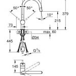 德國 GROHE Minta 32321 廚盆龍頭連可拉出花灑噴咀