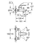 德國 GROHE Eurosmart 33300-002 浴缸龍頭