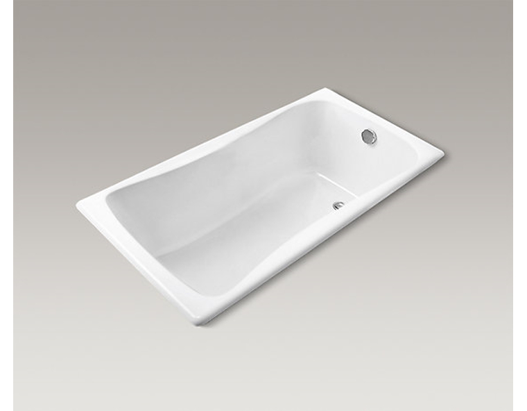 美國 KOHLER Bliss K-17270T 嵌入式生鐵浴缸 1500x750x460mm 白色