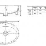 美國 KOHLER Tresham K-2965T-0 橢圓形檯上面盆 449x362mm 白色