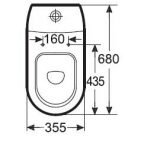 西班牙 ROCA Nexo 80N612 歐樂緩降廁板白色