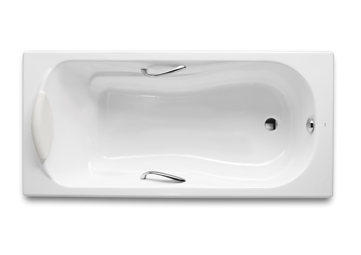 西班牙 ROCA Haiti 2000 233170-WT 生鐵浴缸連扶手 1400mmx750mm 白色