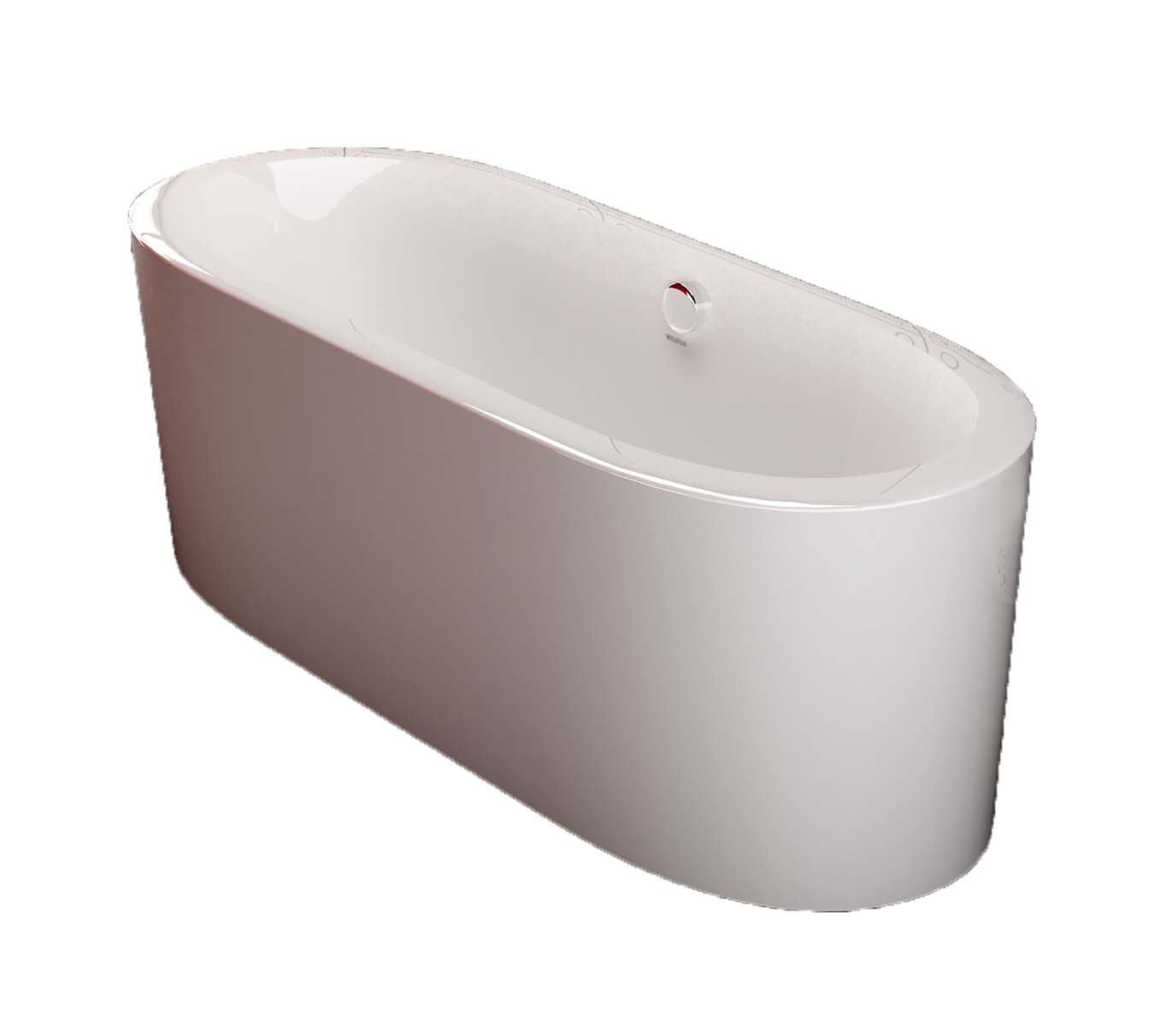 walrus 311101 独立式椭圆型纤维浴缸 1700mm x 800mm x 600 mm 白色