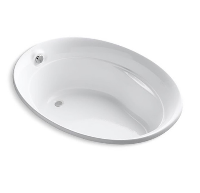 美國 KOHLER Serif 1183T 橢圓形纖維浴缸 1525x1060x533mm 白色