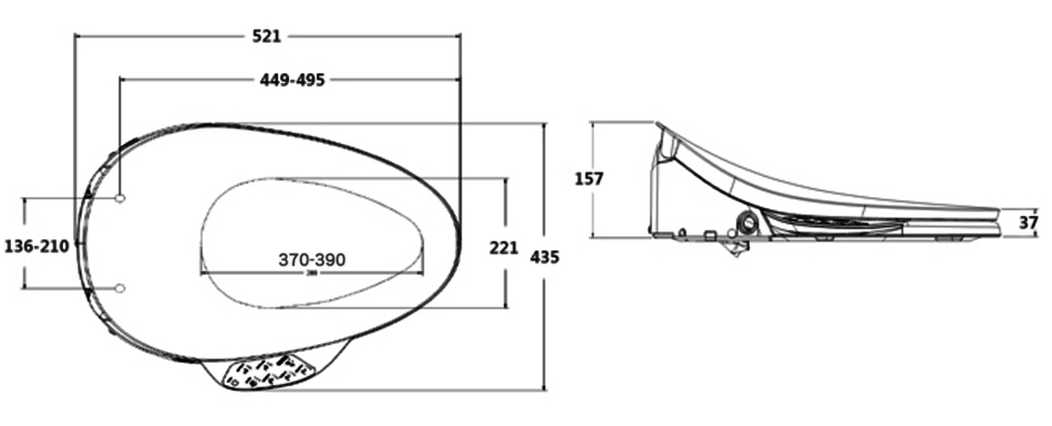 美國 KOHLER C3-130 K-4107T 智能電子廁板