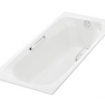 美國 KOHLER Melanie 17502T-GR 嵌入式生鐵浴缸連扶手 1500x700x418mm 白色