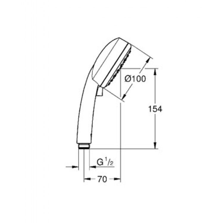 德國 GROHE Vitalio Comfort 100 26092 3速手提花灑頭