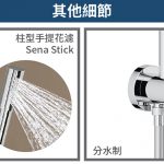 德國 GROHE Rainshower System 210 27058 明牆圓形雨淋式花灑組合連分水掣