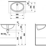 瑞士 Laufen Lipsy 811299 檯底面盆 (有滿水) 565x410mm 白色