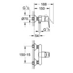 grohe-bauloop-32816-drawing