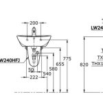 toto-LW240CJ-basin-drawing