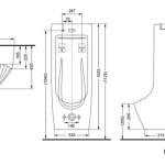 toto-US800CKTL-Urinal-Sensor-drawing