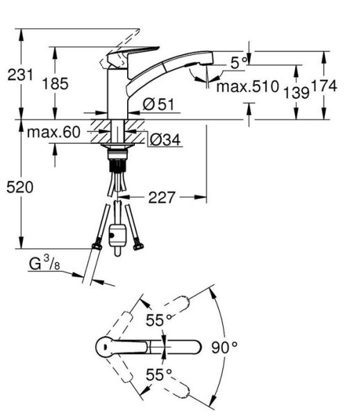 grohe-30307001-drawing